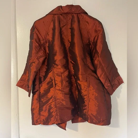 Chico's Rust Puffy Jacket - Picture 2 of 3